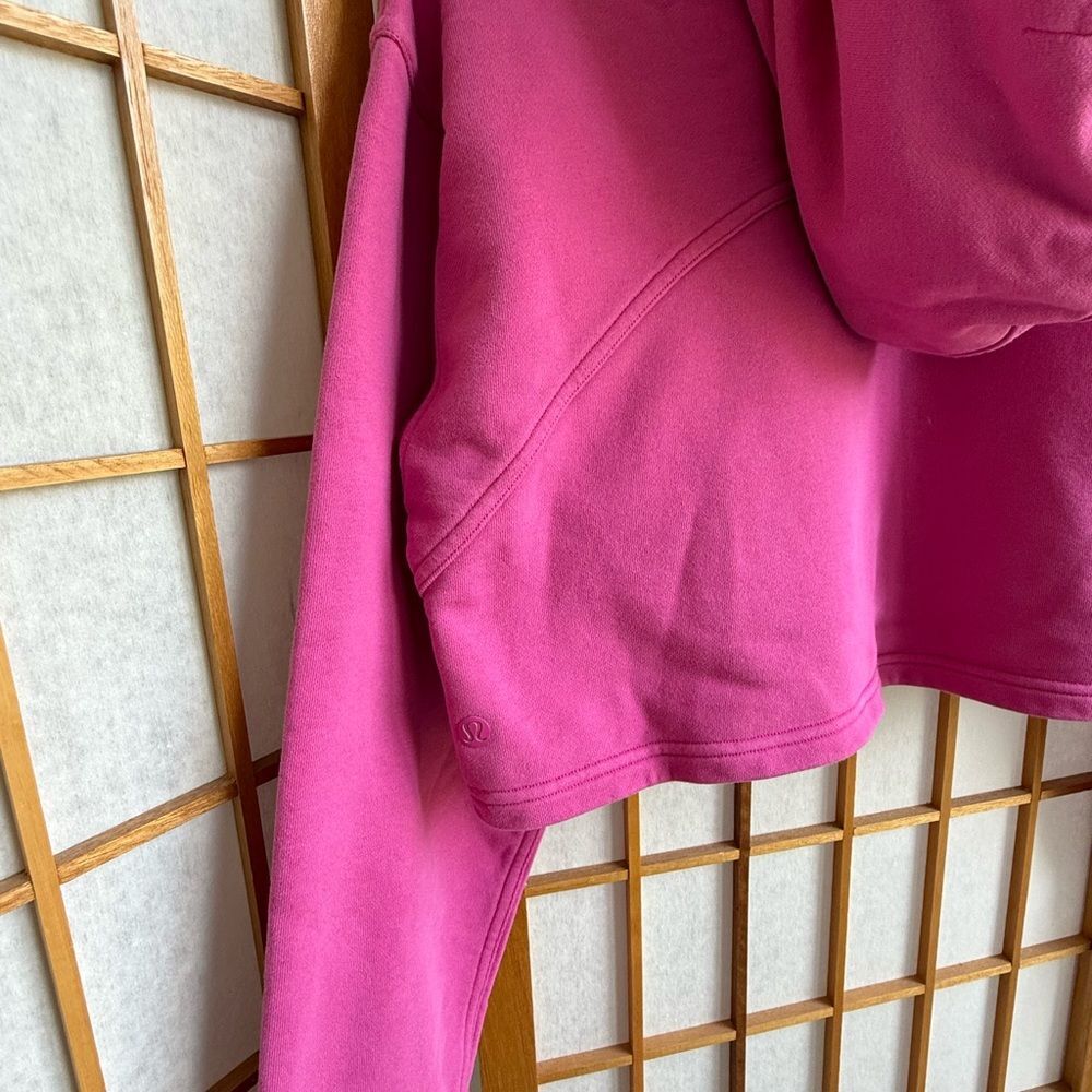 Lululemon All Yours Cropped Hoodie in Sonic Pink | Medium - Picture 5 of 10